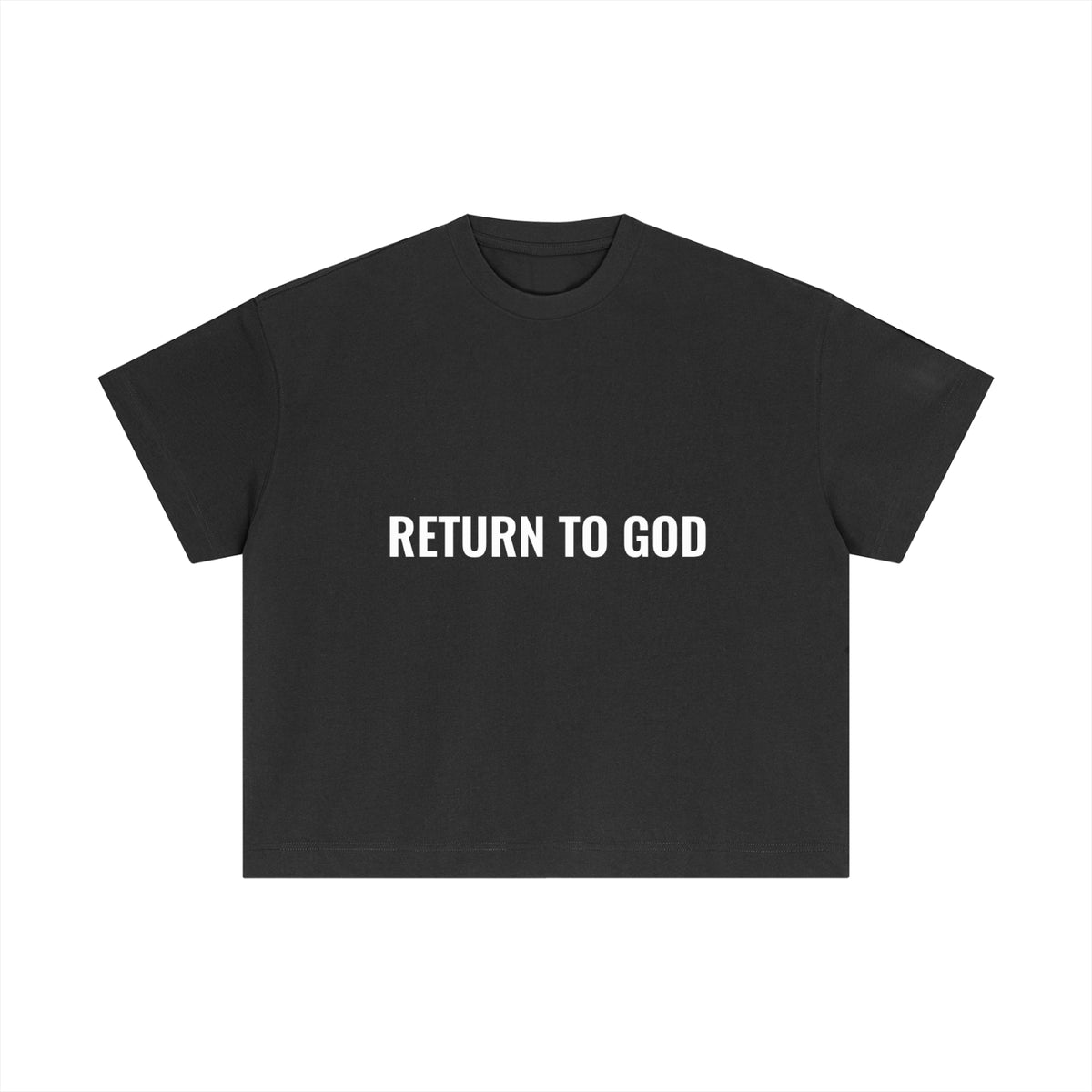 Return To God-Essential Cotton Boxy T-Shirt