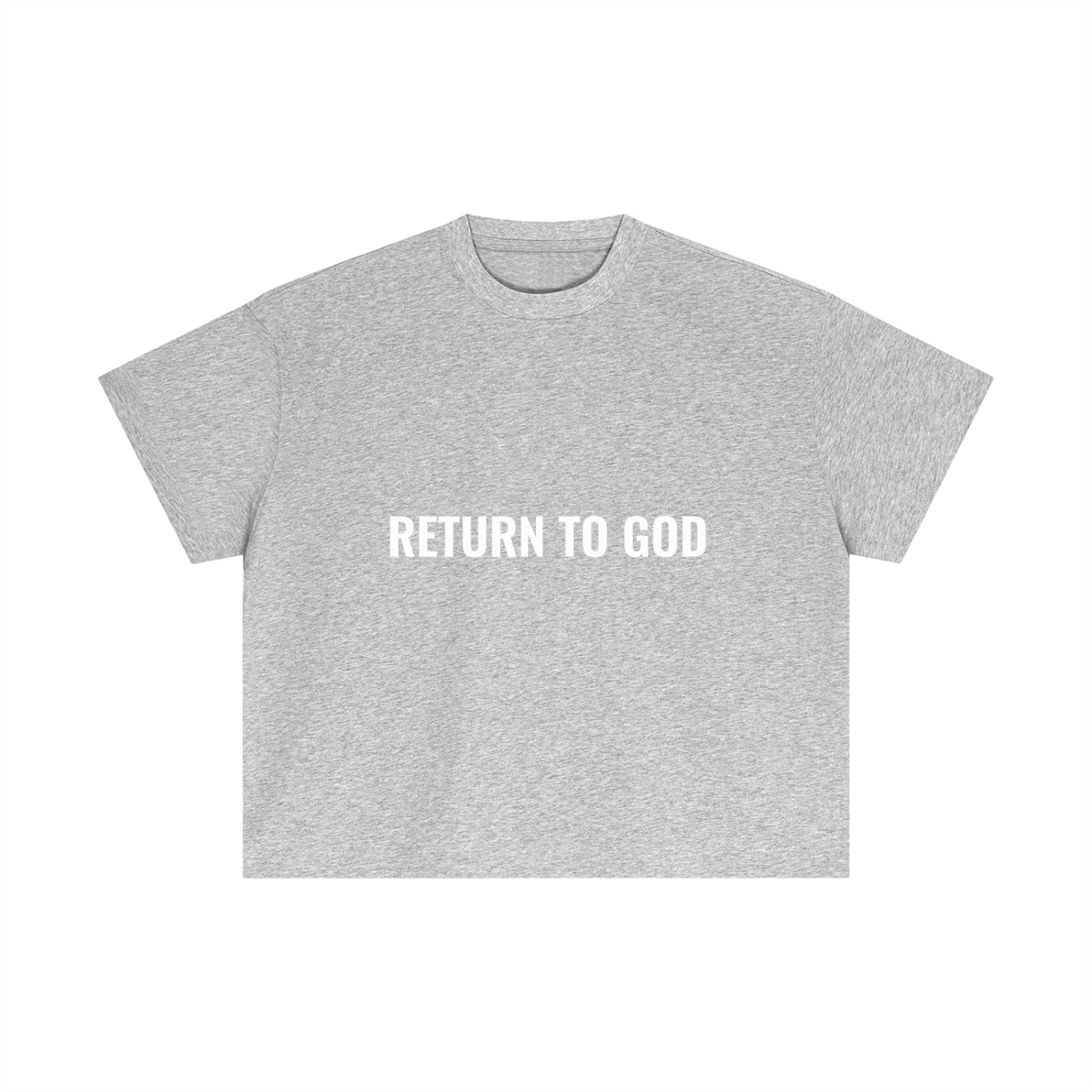 Return To God-Essential Cotton Boxy T-Shirt