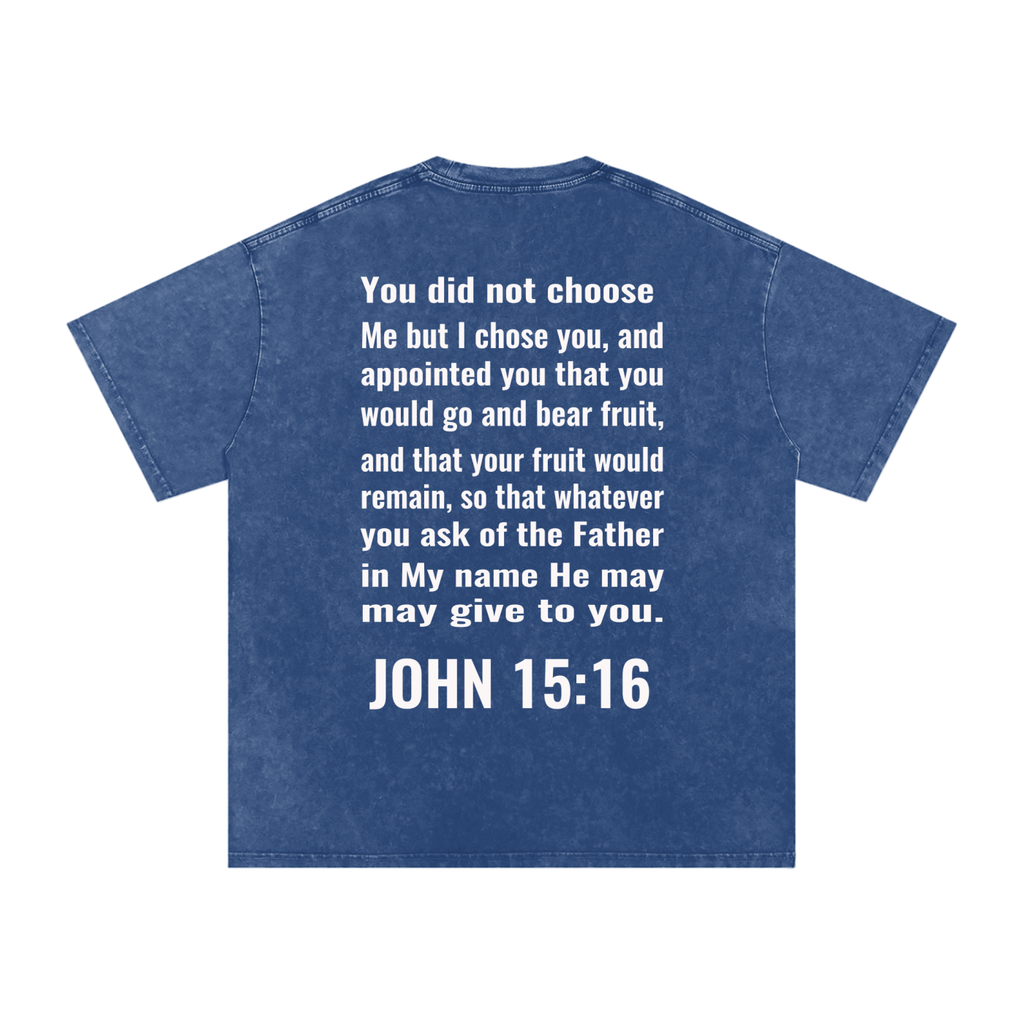 Snow Washed Oversized Cotton T-Shirt