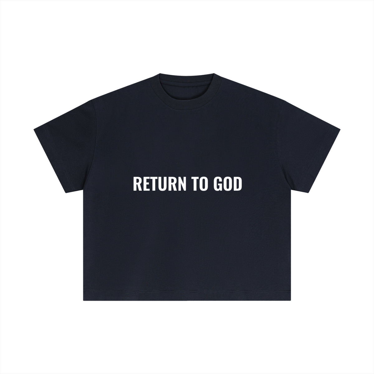 Return To God-Essential Cotton Boxy T-Shirt
