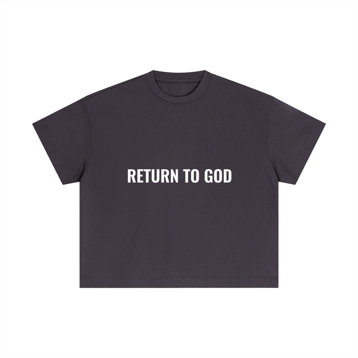 Return To God-Essential Cotton Boxy T-Shirt