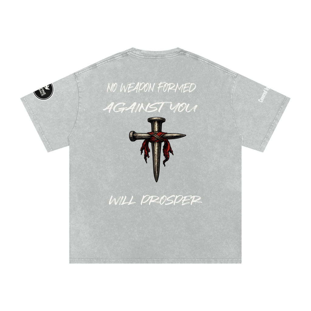 Isaiah 54:17-Snow Washed Oversized Cotton T-Shirt