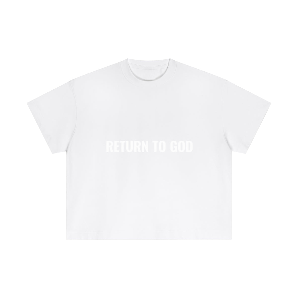 Return To God-Essential Cotton Boxy T-Shirt