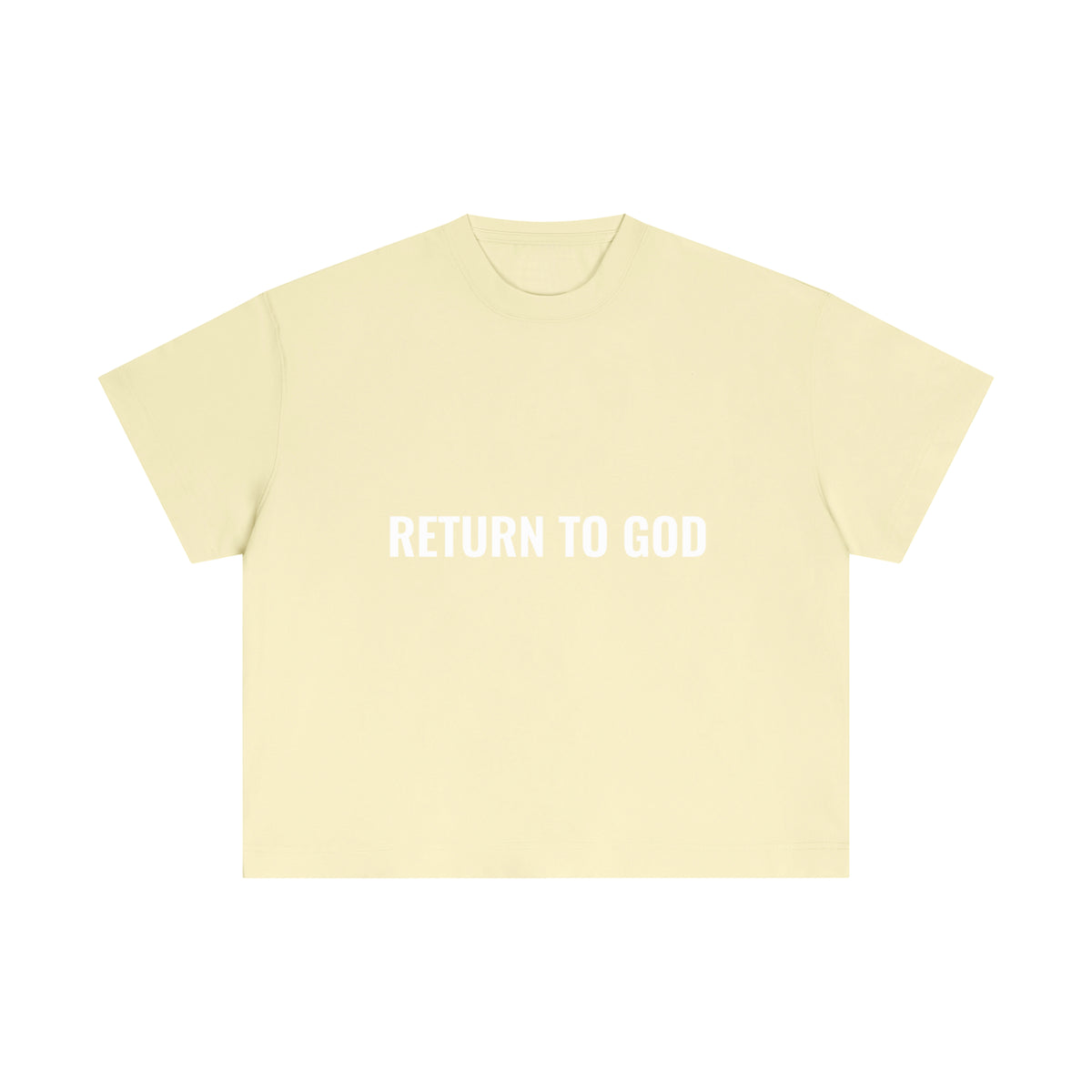 Return To God-Essential Cotton Boxy T-Shirt