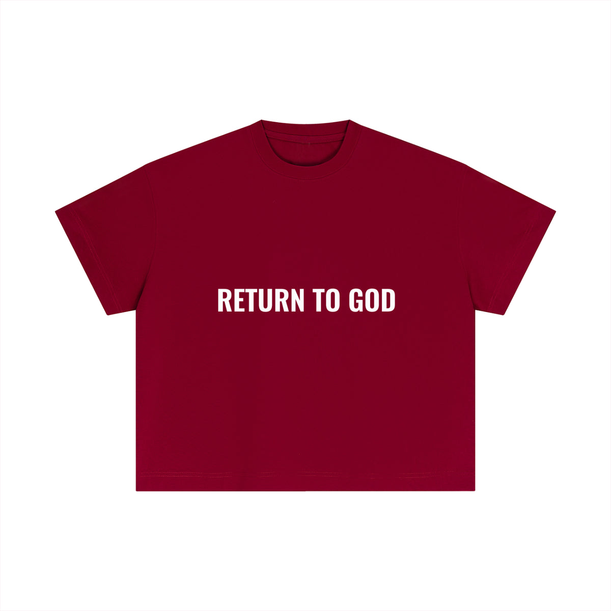 Return To God-Essential Cotton Boxy T-Shirt