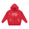 Sunfade Two-way Zipper Boxy Fleece Hoodie