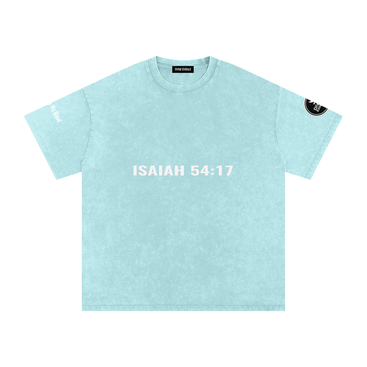 Isaiah 54:17-Snow Washed Oversized Cotton T-Shirt