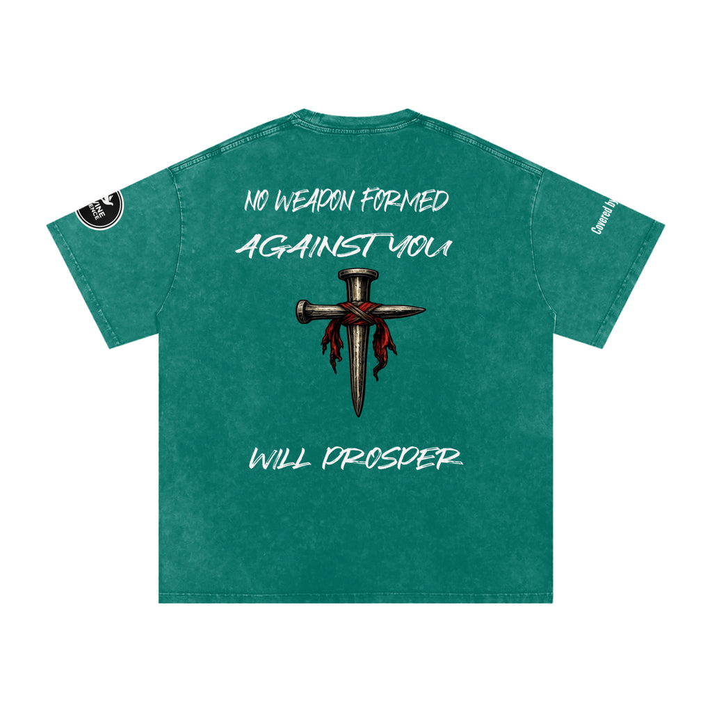 Isaiah 54:17-Snow Washed Oversized Cotton T-Shirt