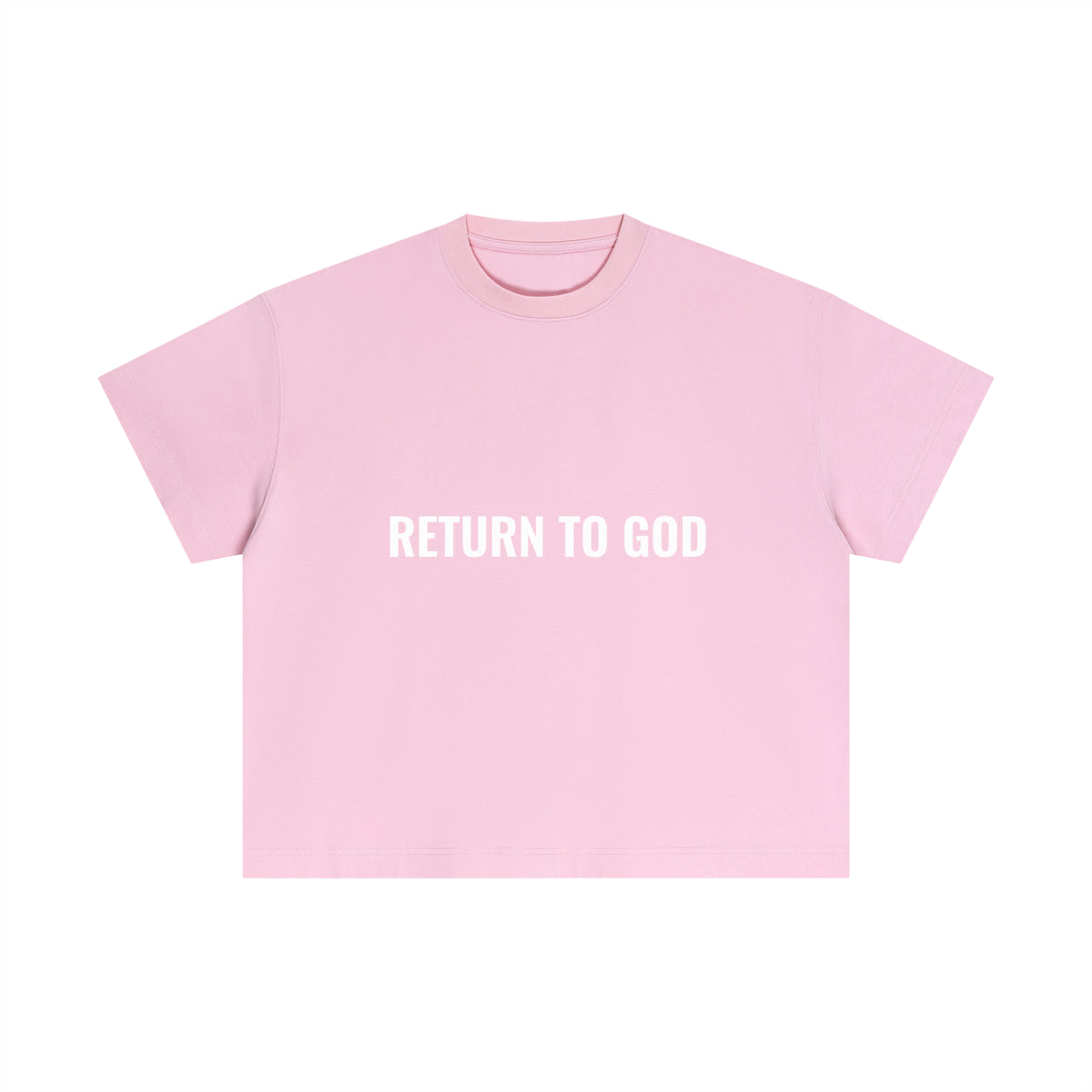 Return To God-Essential Cotton Boxy T-Shirt