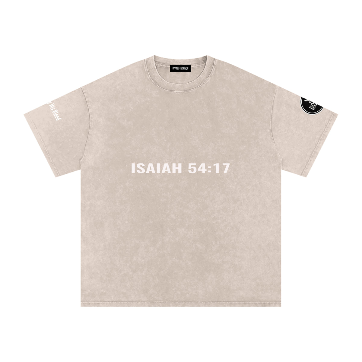 Isaiah 54:17-Snow Washed Oversized Cotton T-Shirt