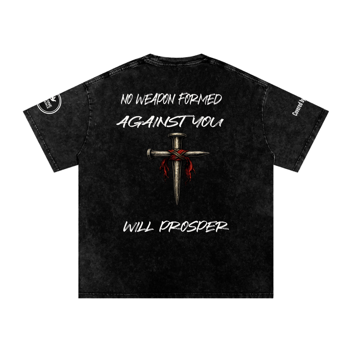 Isaiah 54:17-Snow Washed Oversized Cotton T-Shirt