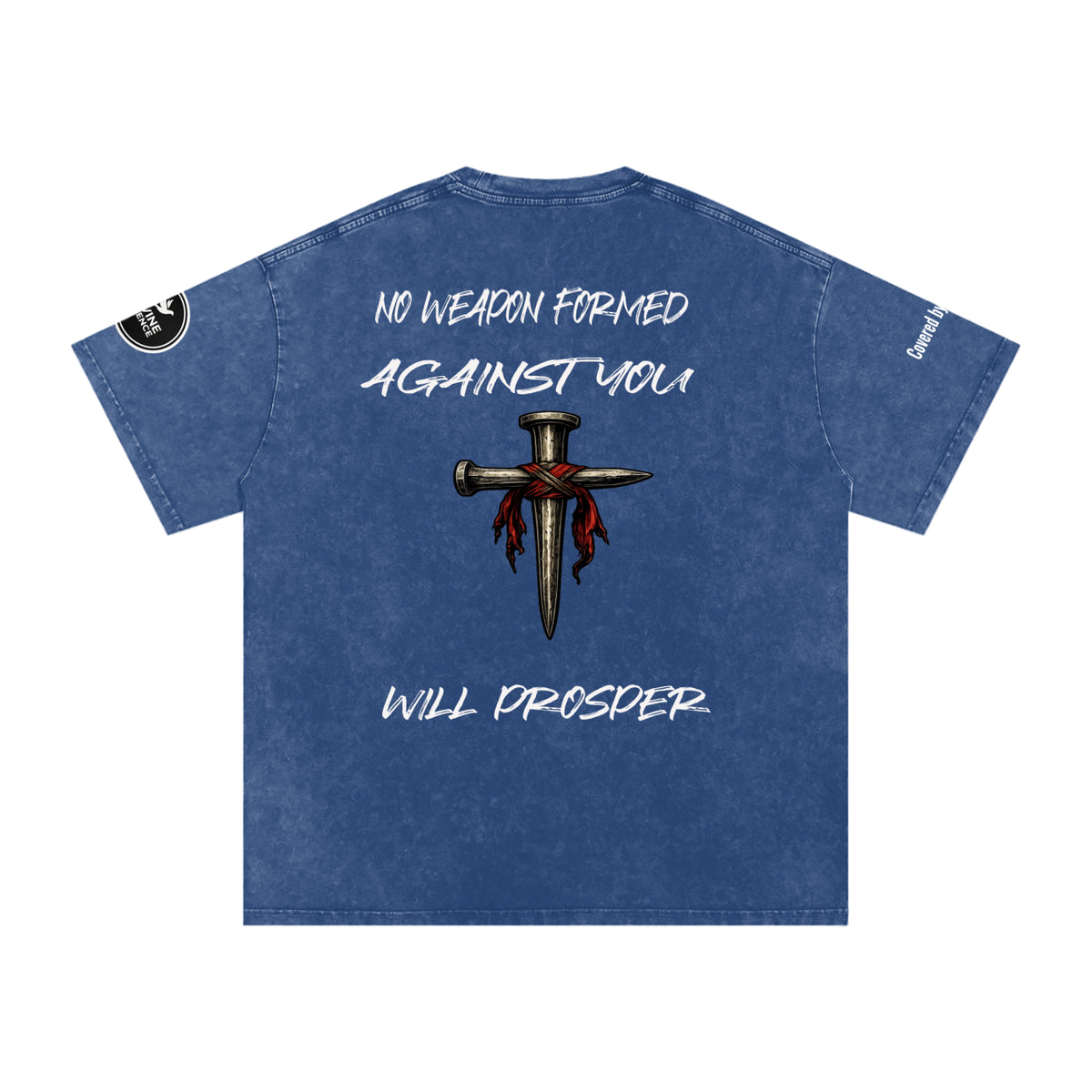 Isaiah 54:17-Snow Washed Oversized Cotton T-Shirt
