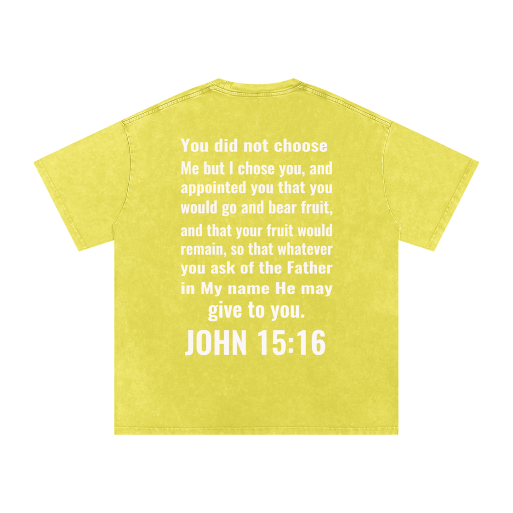Snow Washed Oversized Cotton T-Shirt