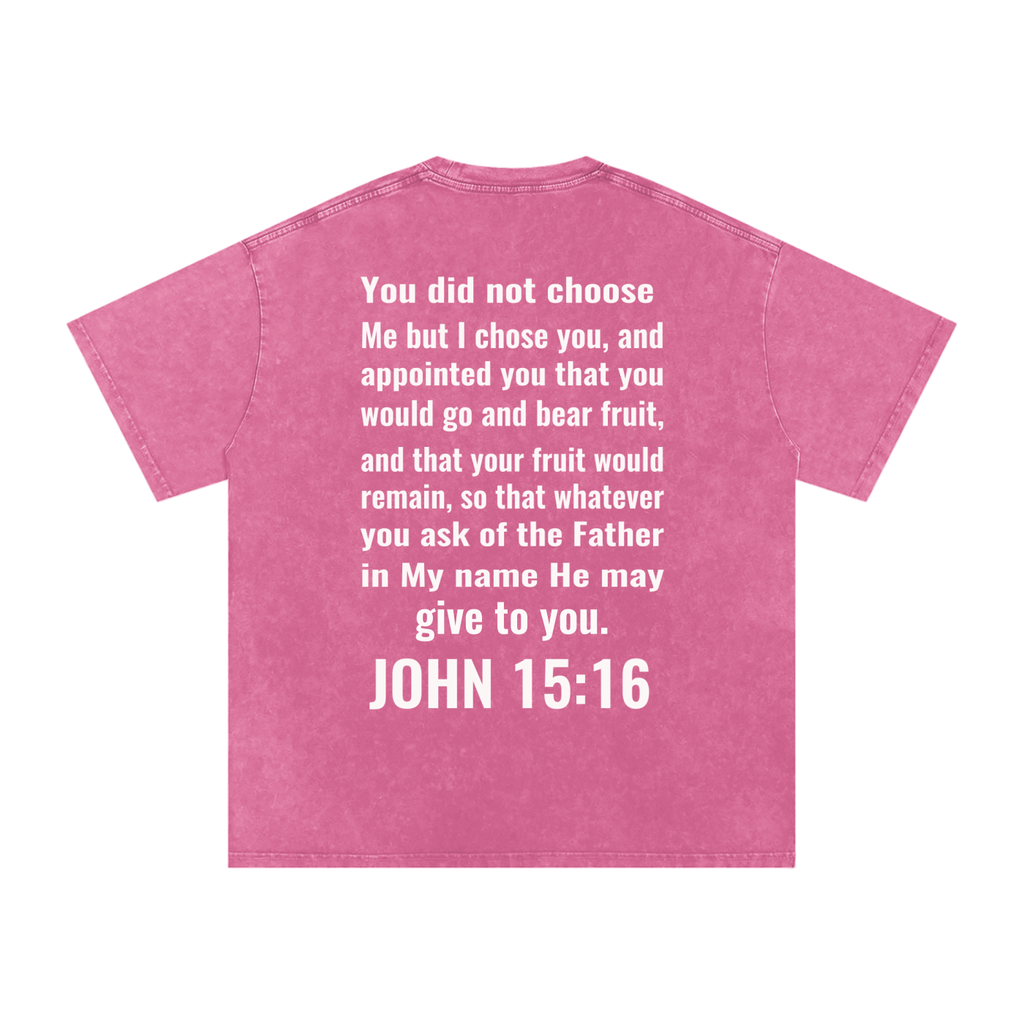 Snow Washed Oversized Cotton T-Shirt