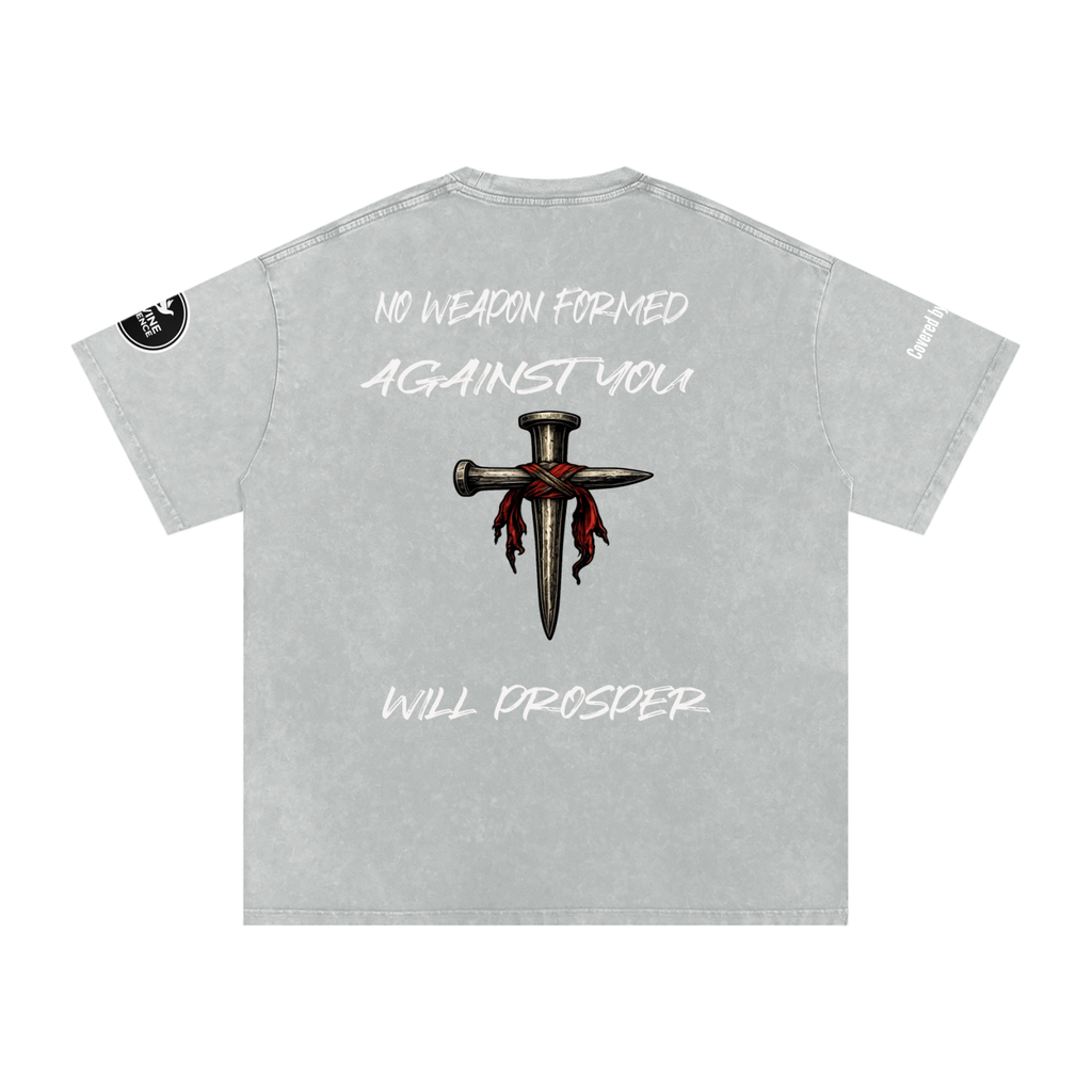 Snow Washed Oversized Cotton T-Shirt