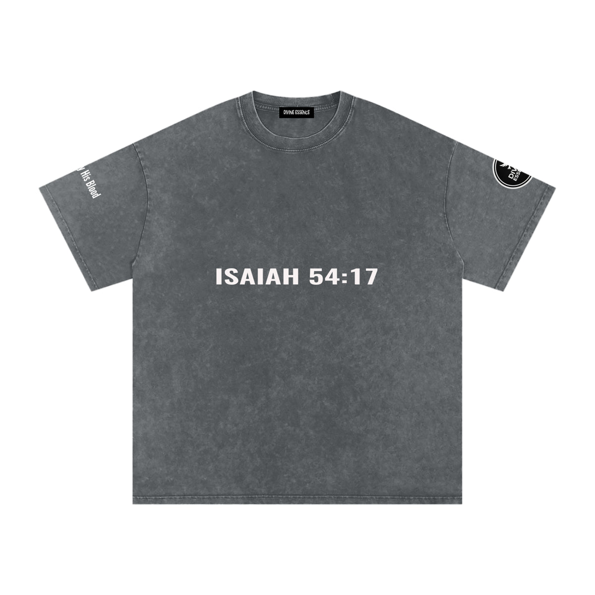 Isaiah 54:17-Snow Washed Oversized Cotton T-Shirt