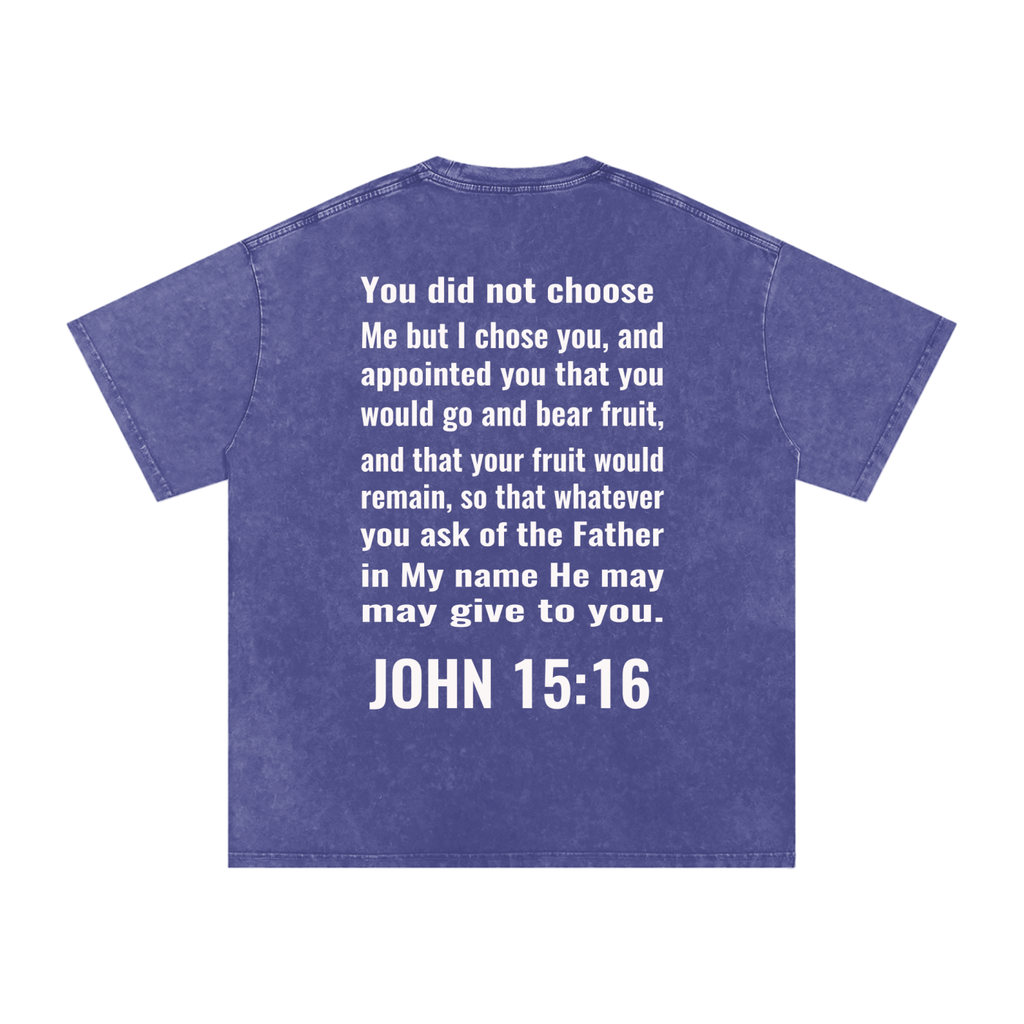 Snow Washed Oversized Cotton T-Shirt