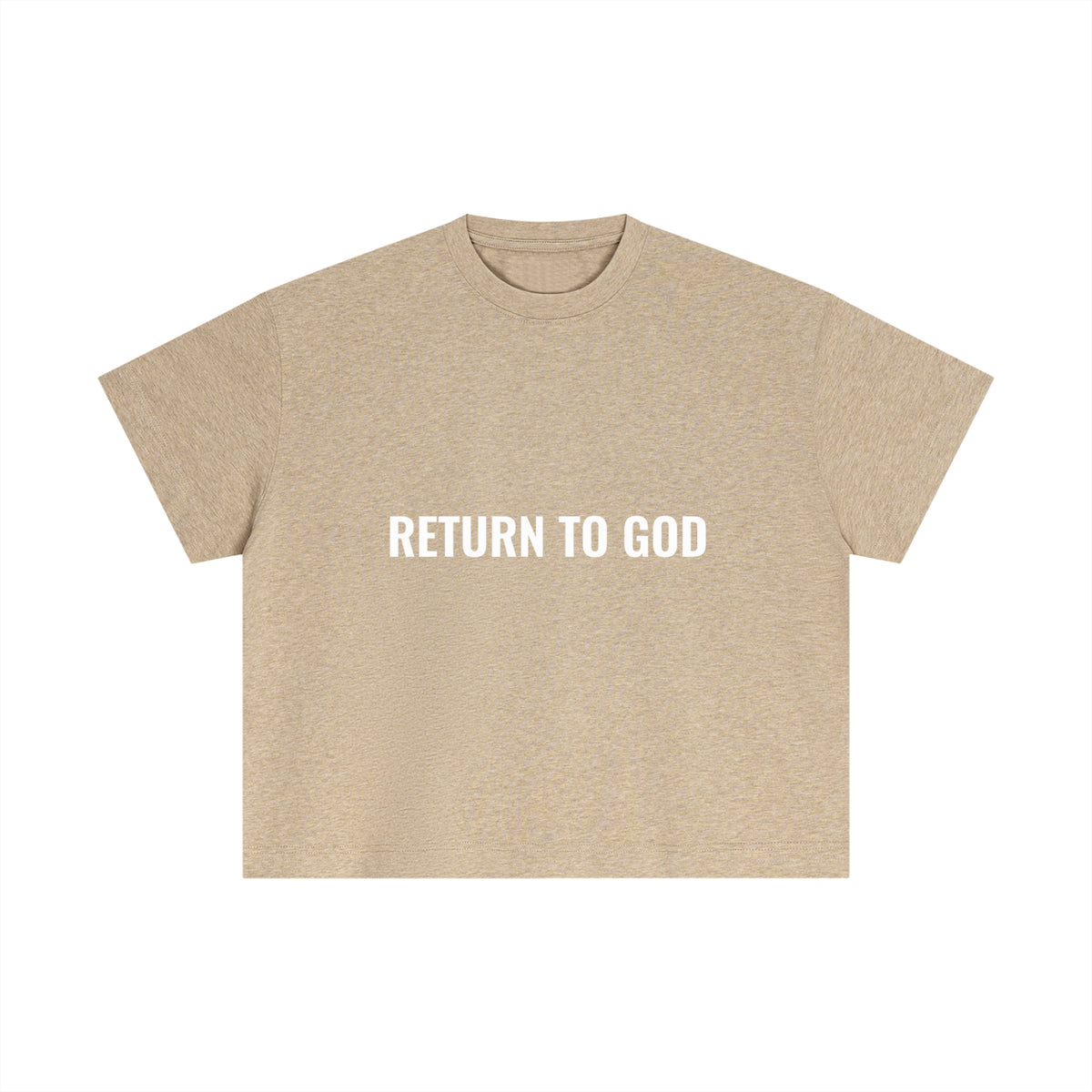 Return To God-Essential Cotton Boxy T-Shirt