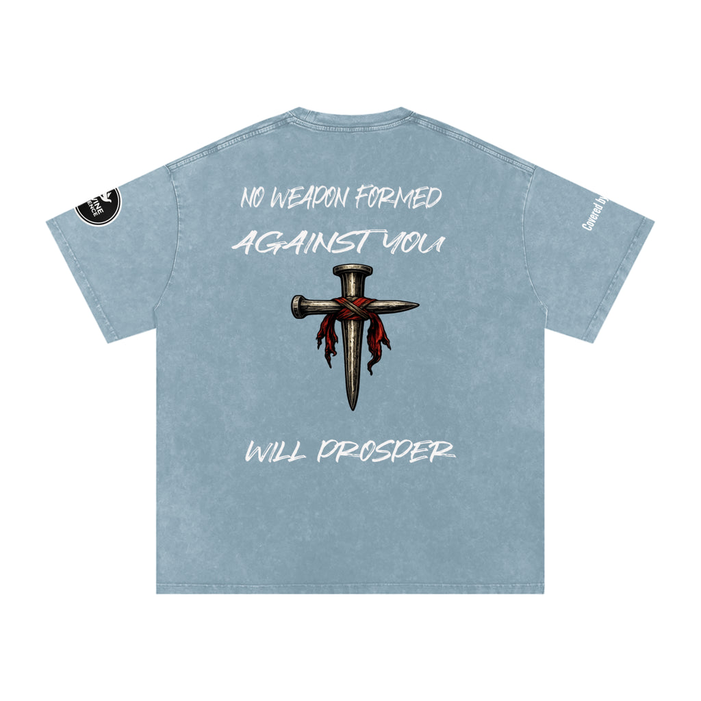 Isaiah 54:17-Snow Washed Oversized Cotton T-Shirt