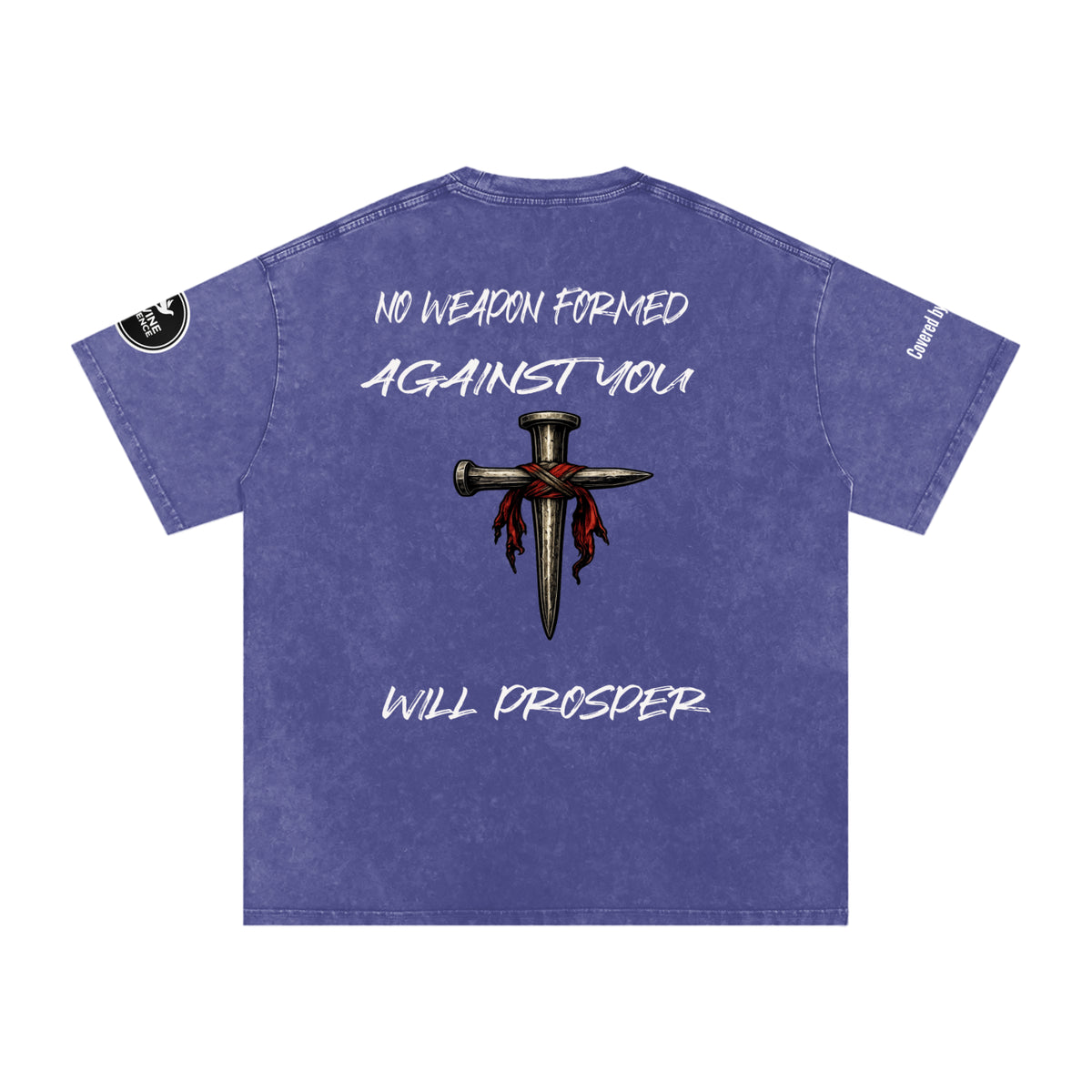 Isaiah 54:17-Snow Washed Oversized Cotton T-Shirt