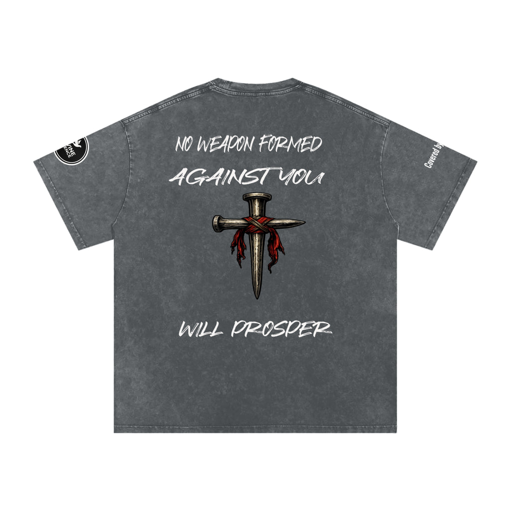 Isaiah 54:17-Snow Washed Oversized Cotton T-Shirt