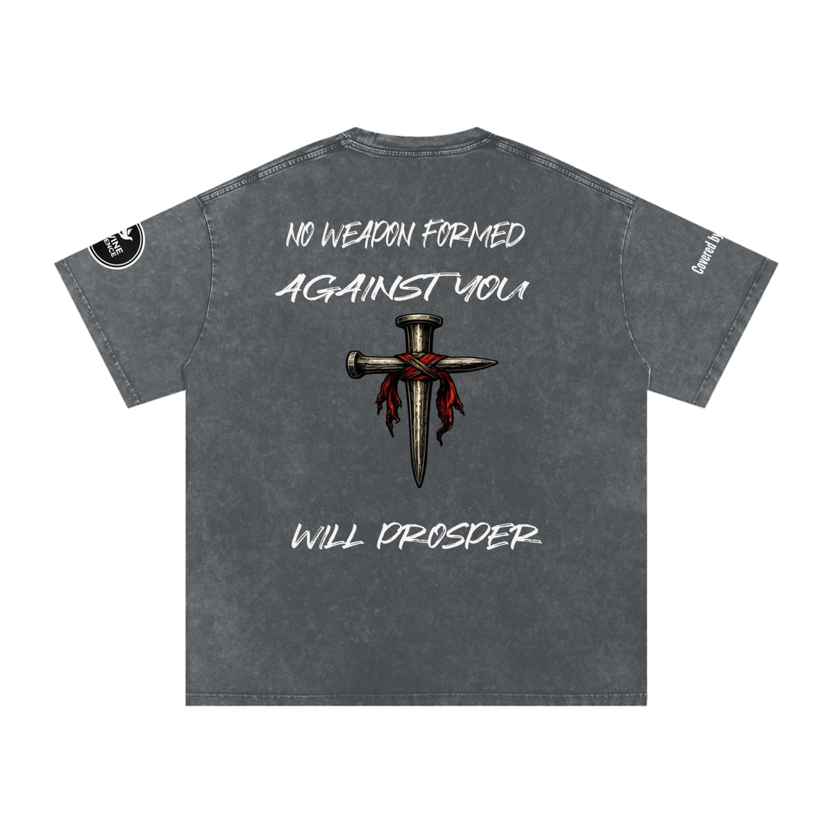 Isaiah 54:17-Snow Washed Oversized Cotton T-Shirt