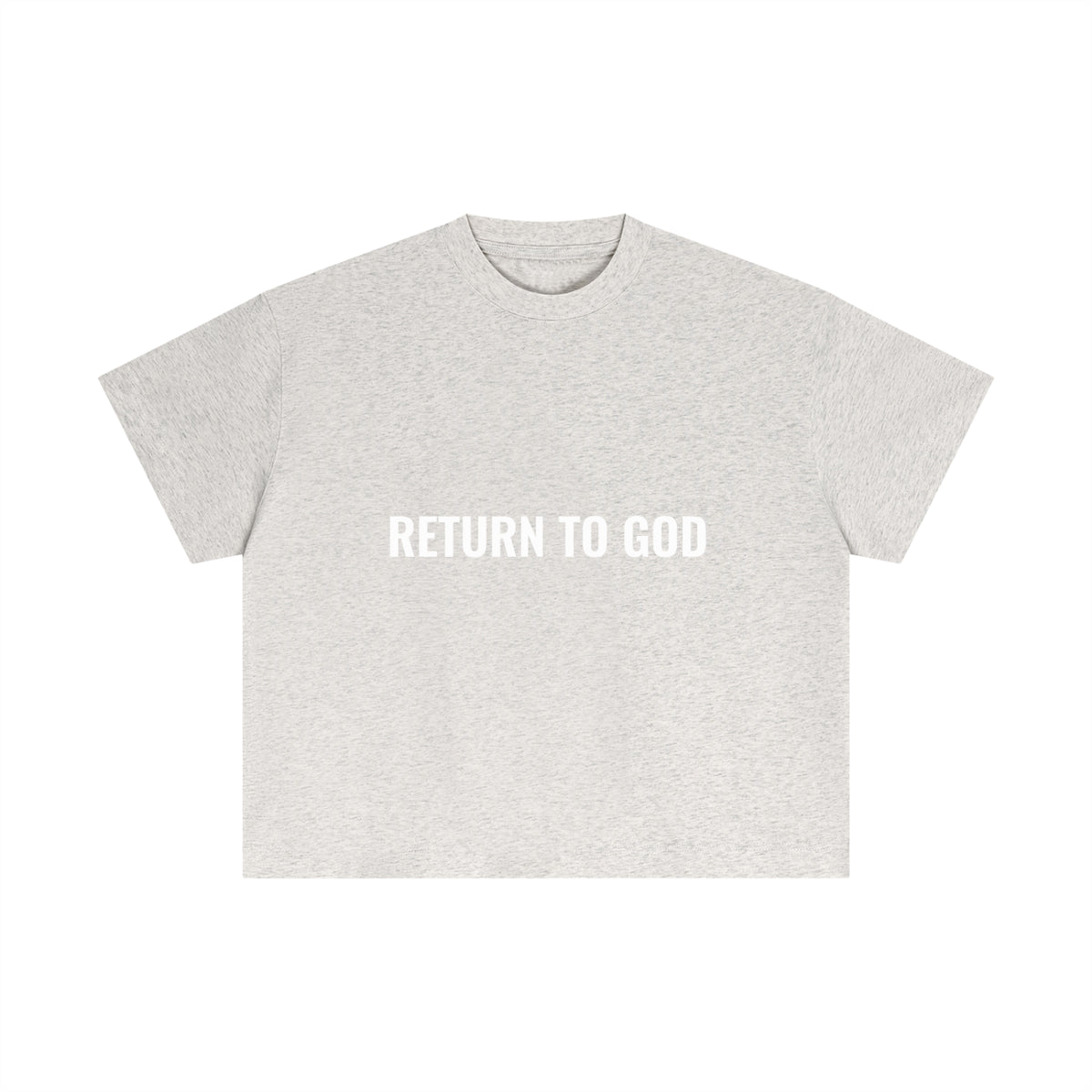 Return To God-Essential Cotton Boxy T-Shirt