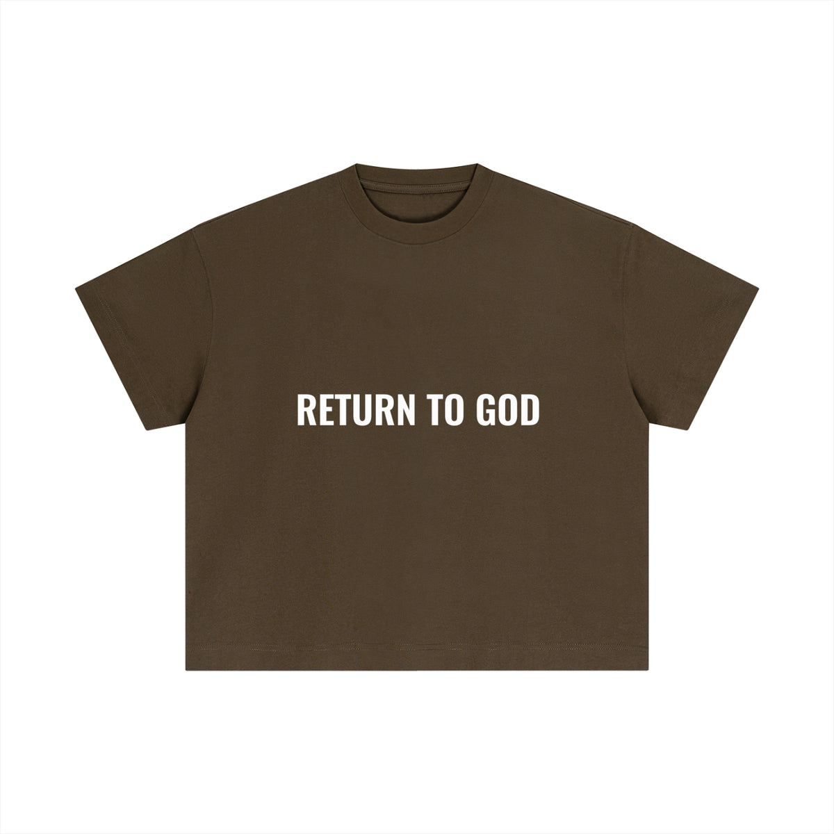 Return To God-Essential Cotton Boxy T-Shirt