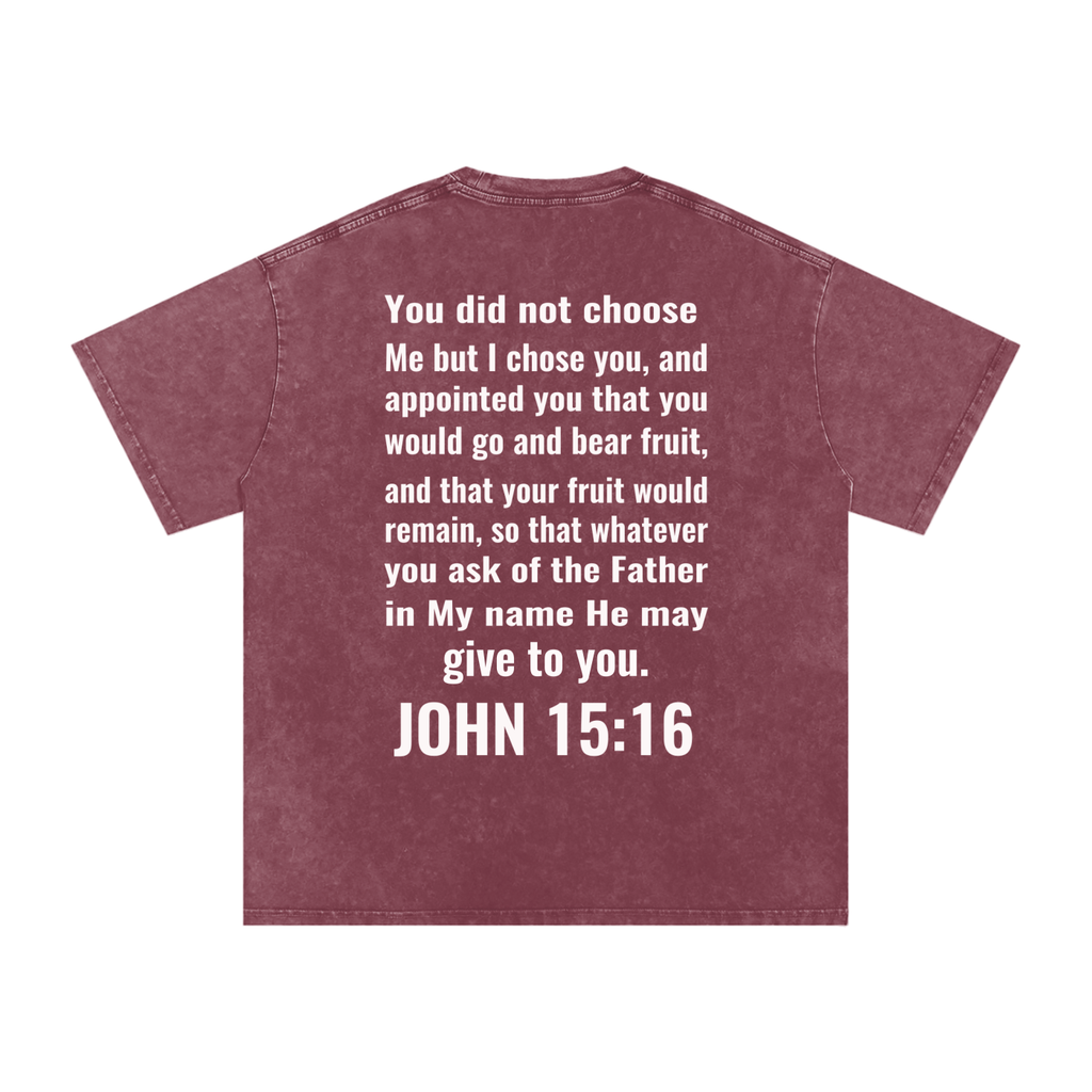 Snow Washed Oversized Cotton T-Shirt