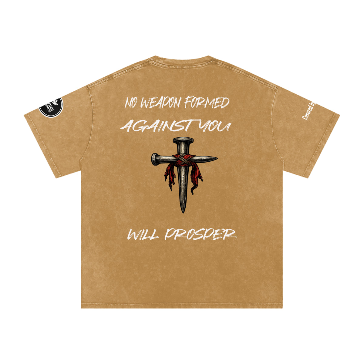 Isaiah 54:17-Snow Washed Oversized Cotton T-Shirt