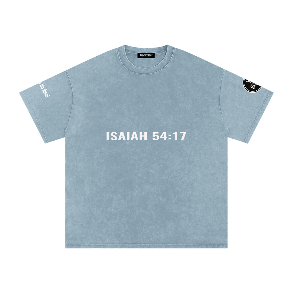 Isaiah 54:17-Snow Washed Oversized Cotton T-Shirt