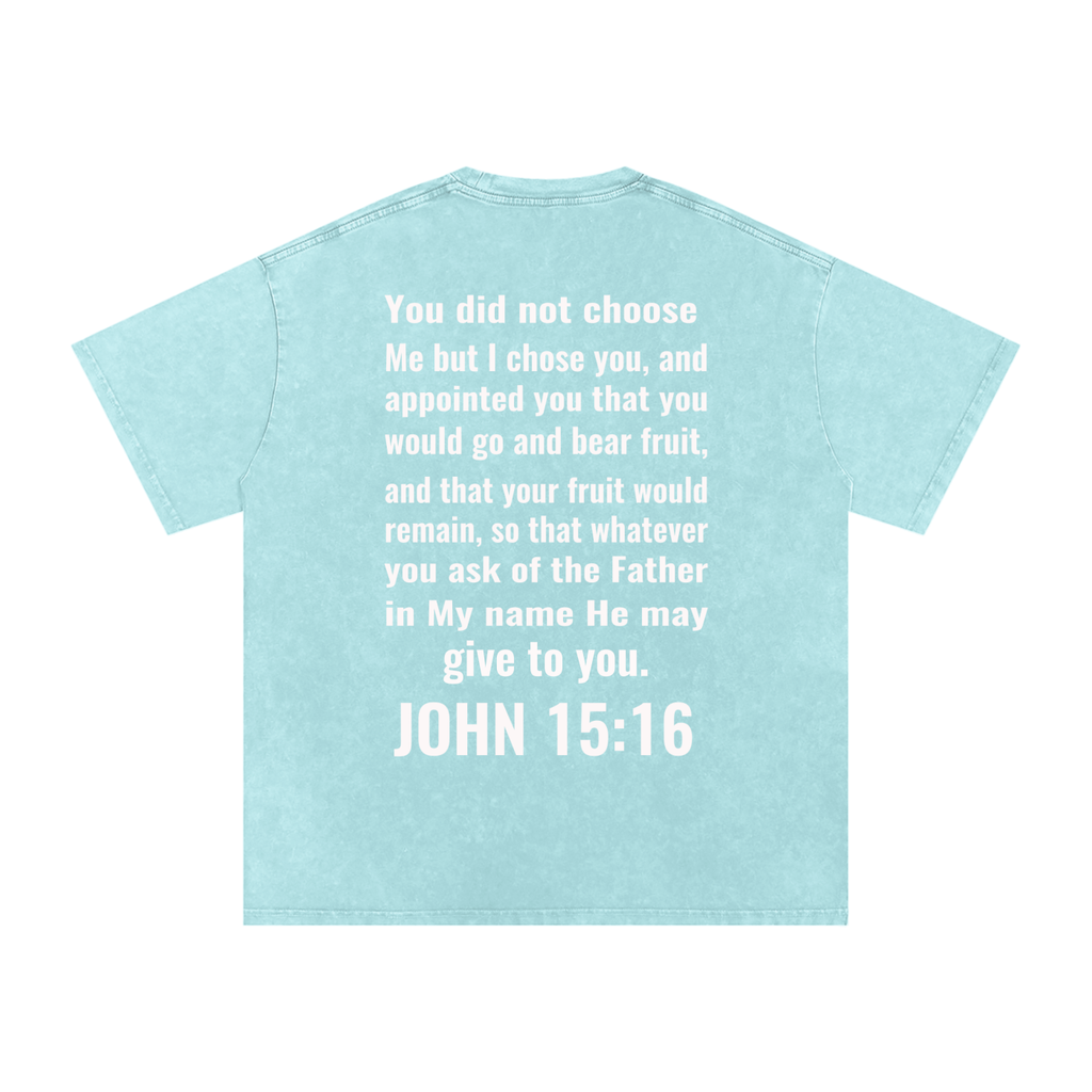 Snow Washed Oversized Cotton T-Shirt
