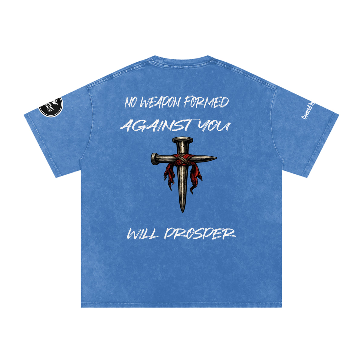 Isaiah 54:17-Snow Washed Oversized Cotton T-Shirt