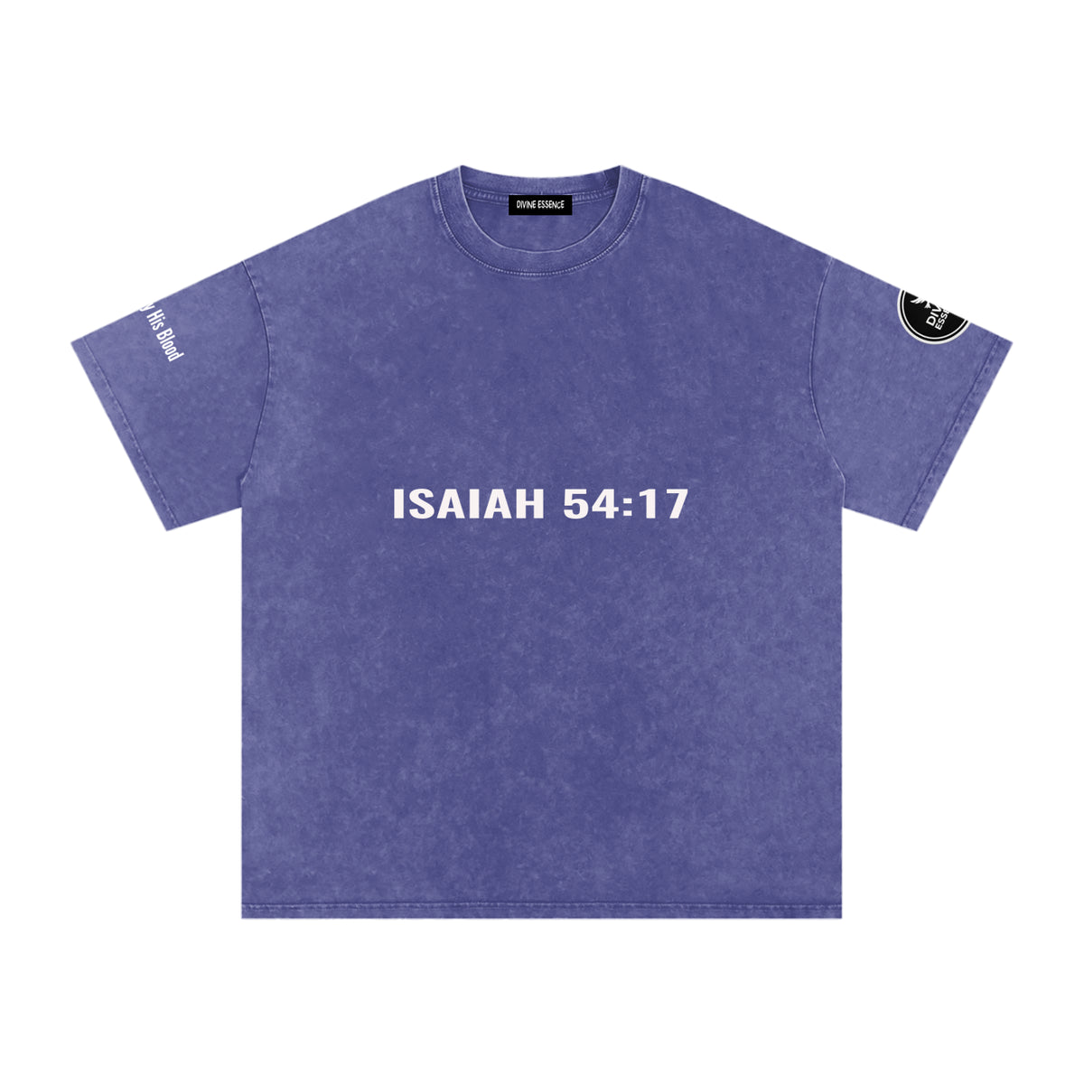 Isaiah 54:17-Snow Washed Oversized Cotton T-Shirt