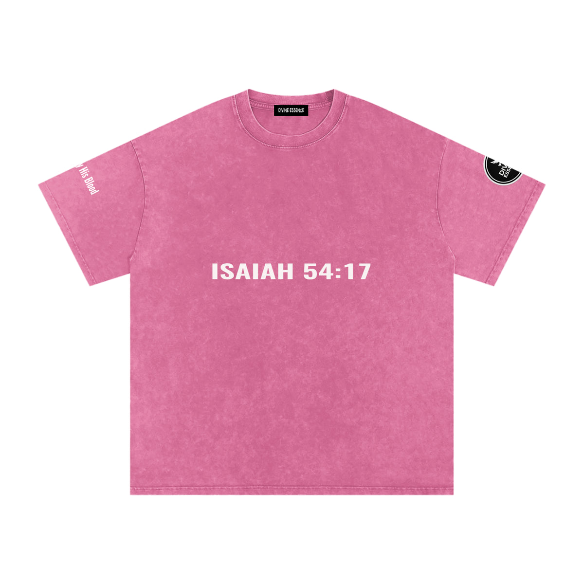 Isaiah 54:17-Snow Washed Oversized Cotton T-Shirt