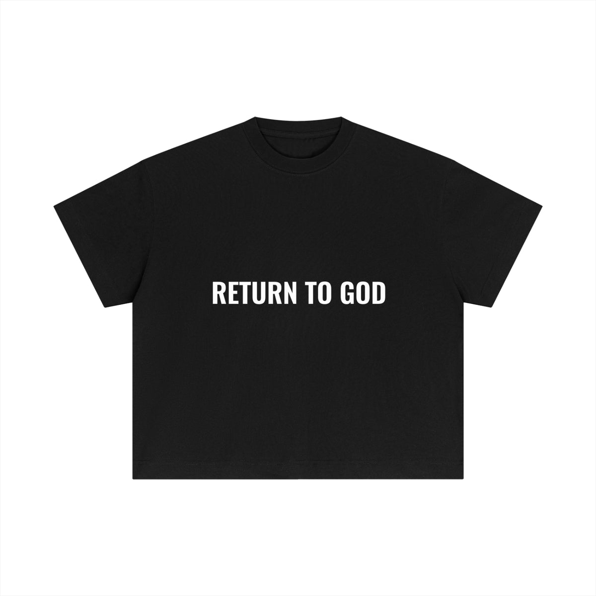 Return To God-Essential Cotton Boxy T-Shirt