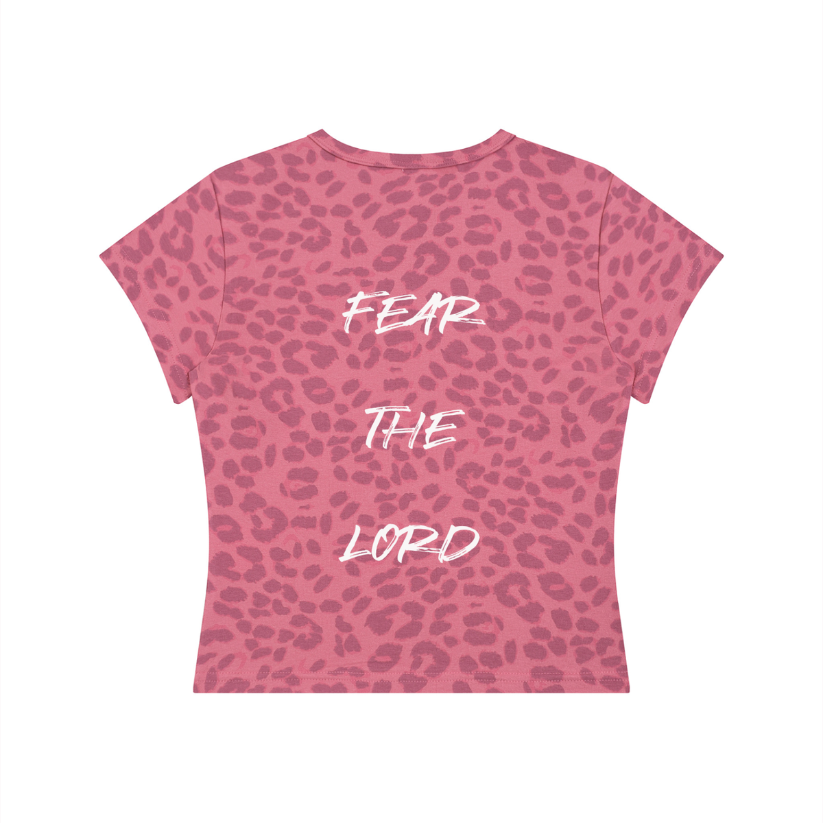 Women’s Leopard Print Crop T-Shirt