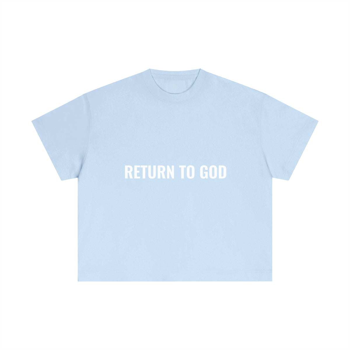 Return To God-Essential Cotton Boxy T-Shirt