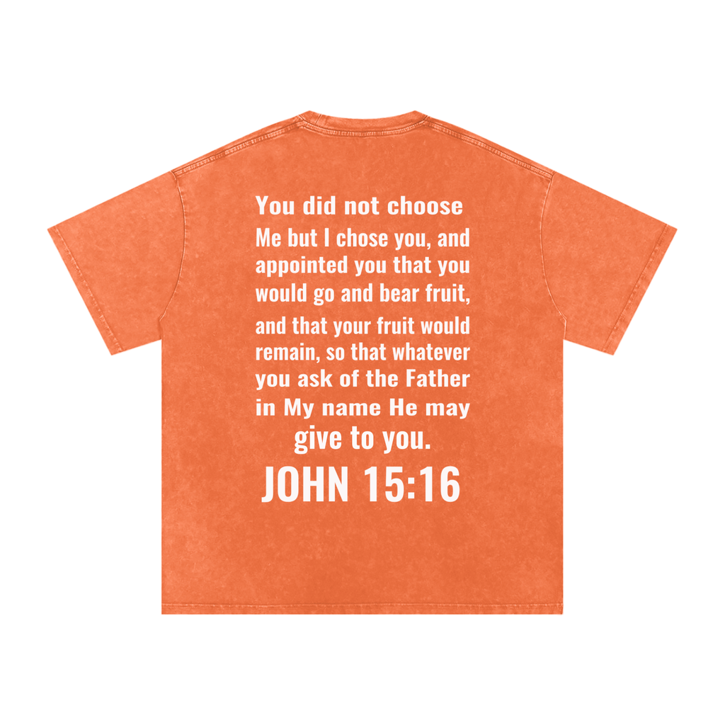 Snow Washed Oversized Cotton T-Shirt