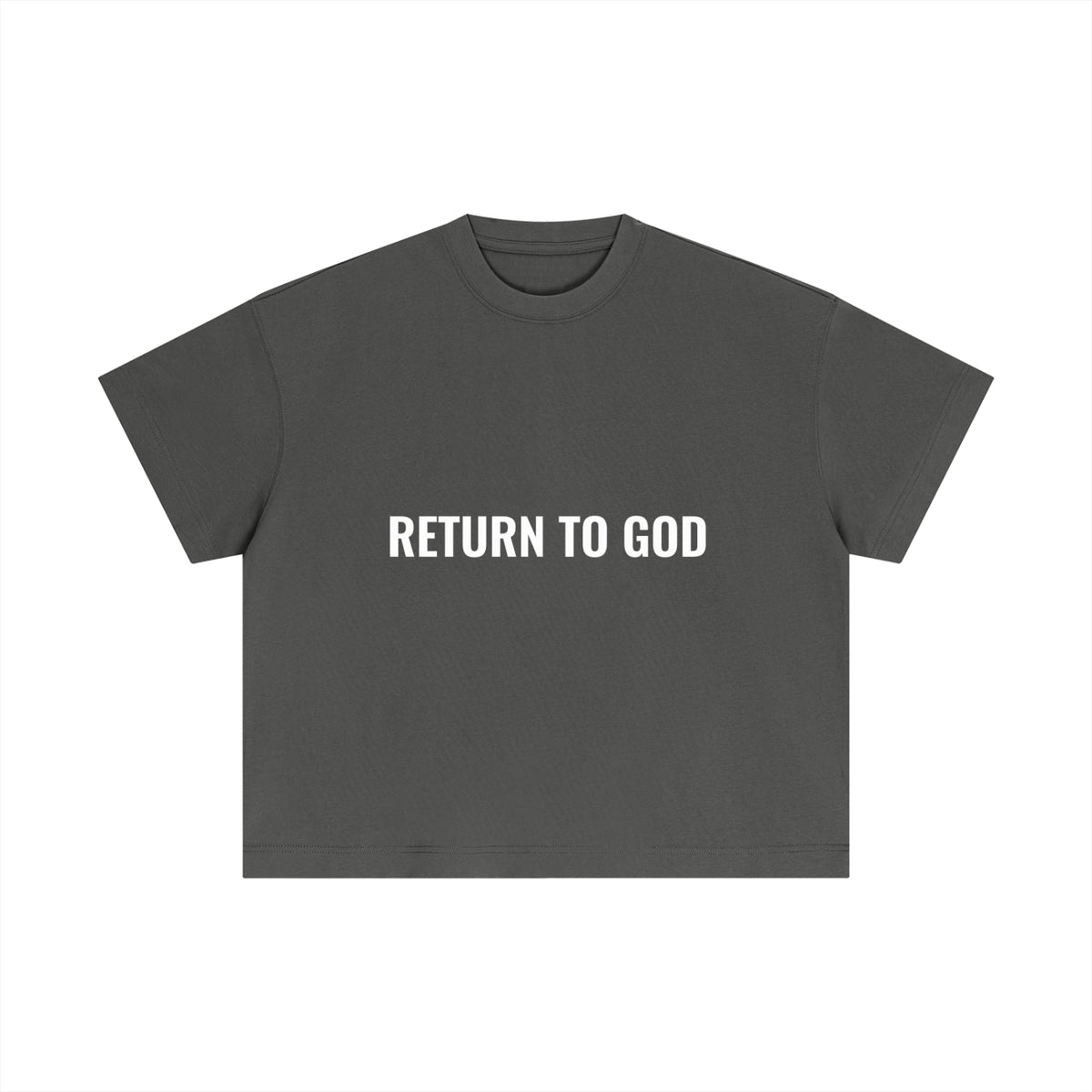 Return To God-Essential Cotton Boxy T-Shirt