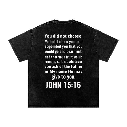 Chosen Snow Washed Oversized Cotton T-Shirt
