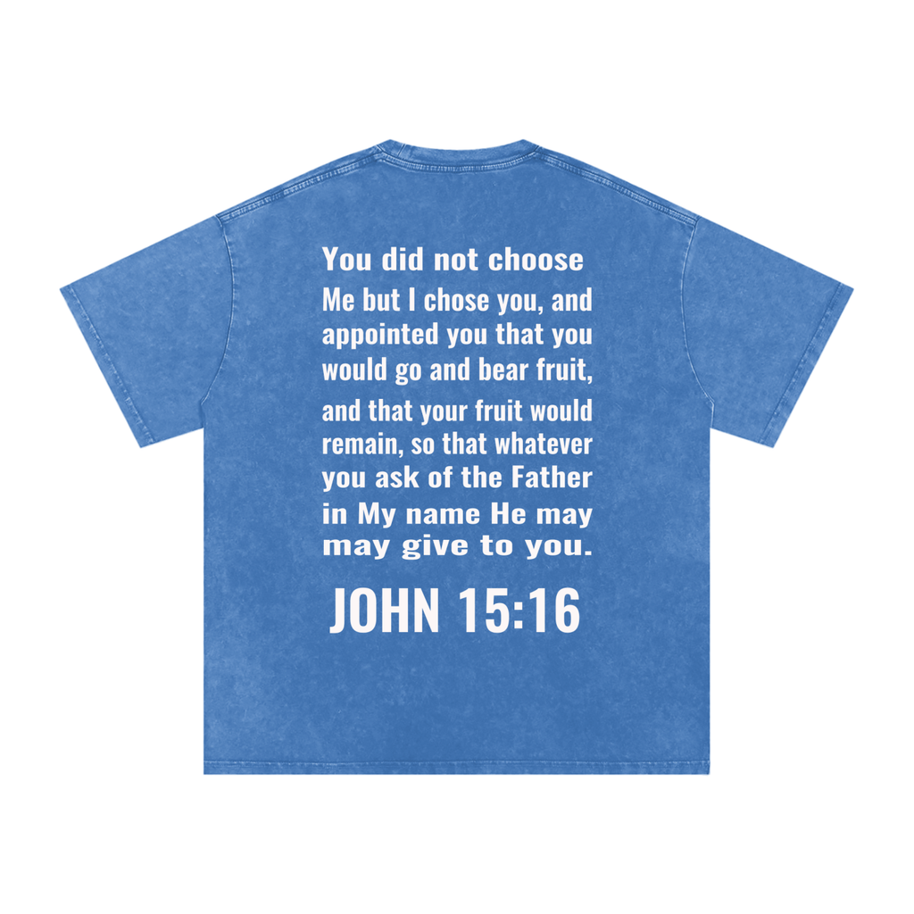 Snow Washed Oversized Cotton T-Shirt