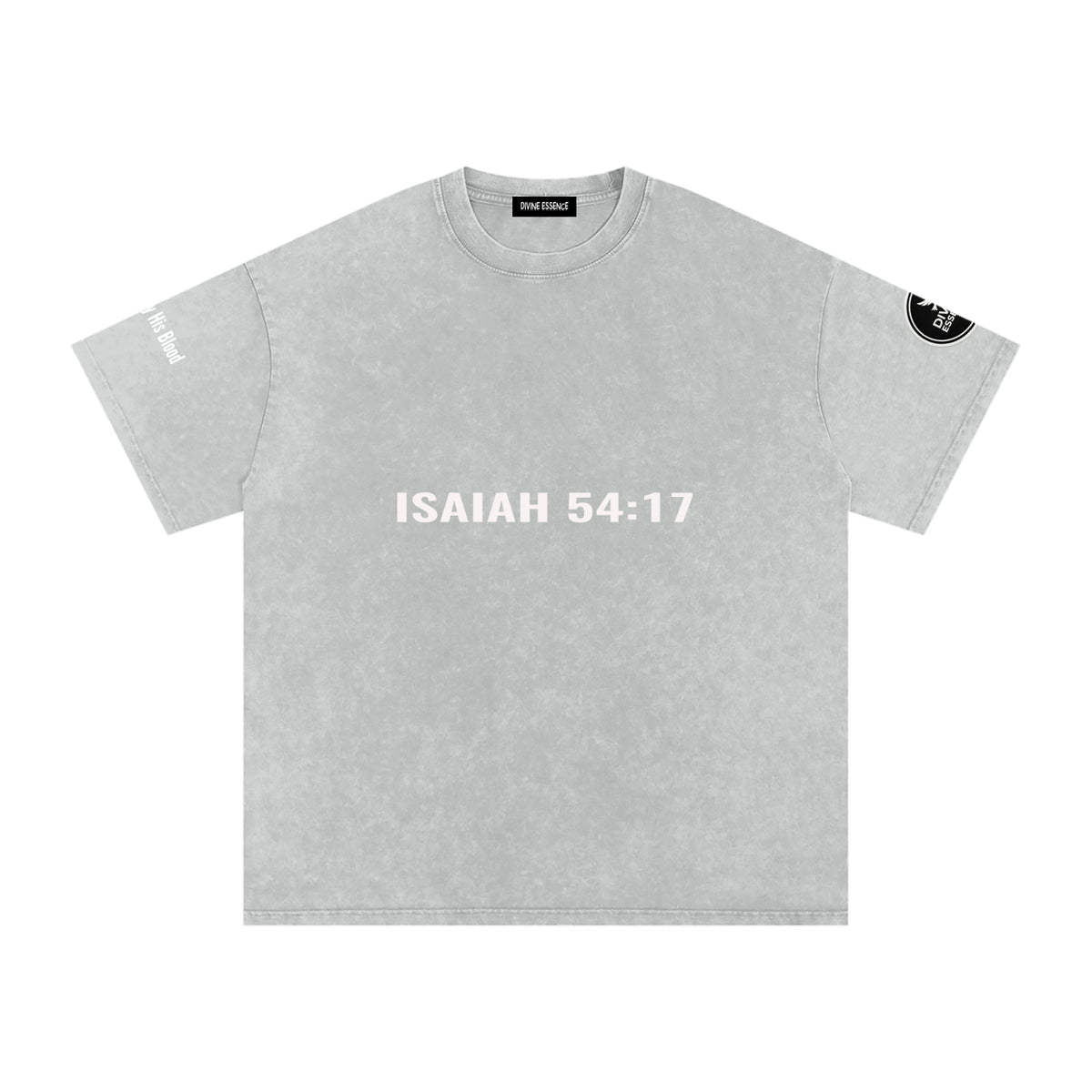 Isaiah 54:17-Snow Washed Oversized Cotton T-Shirt
